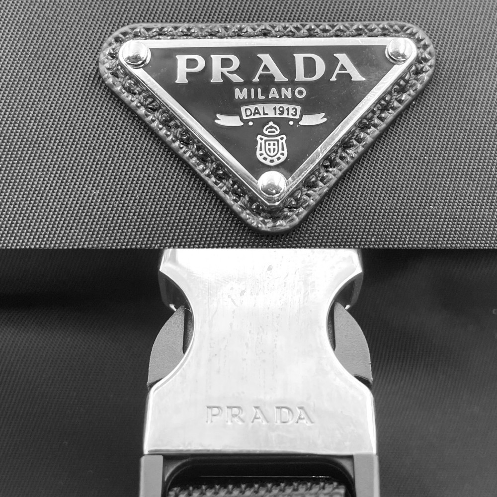 Prada Triangle Logo Pochette Black - image 5